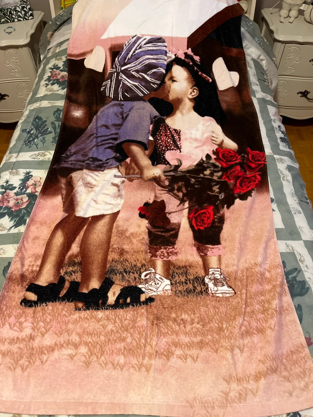 Single Vintage bath towel new