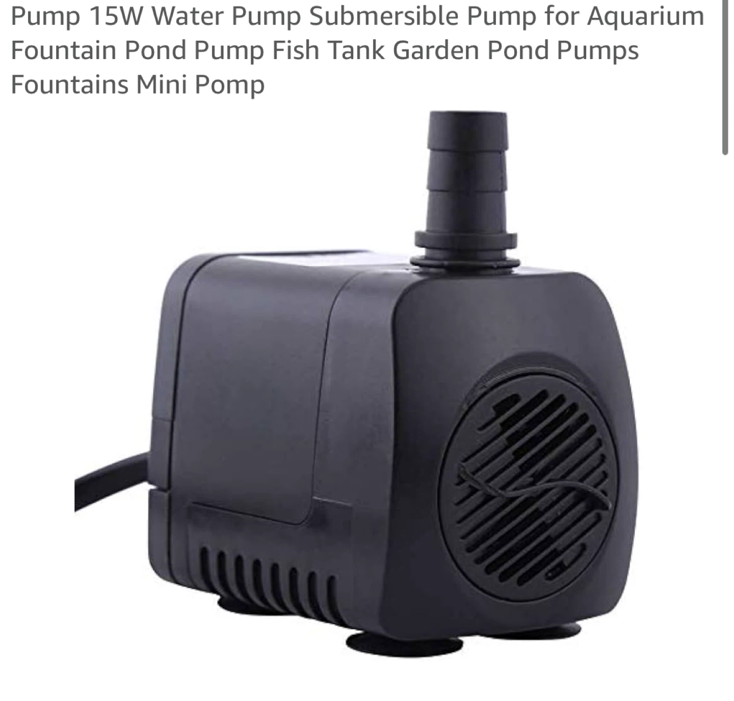 15W Water Pump Submersible - New
