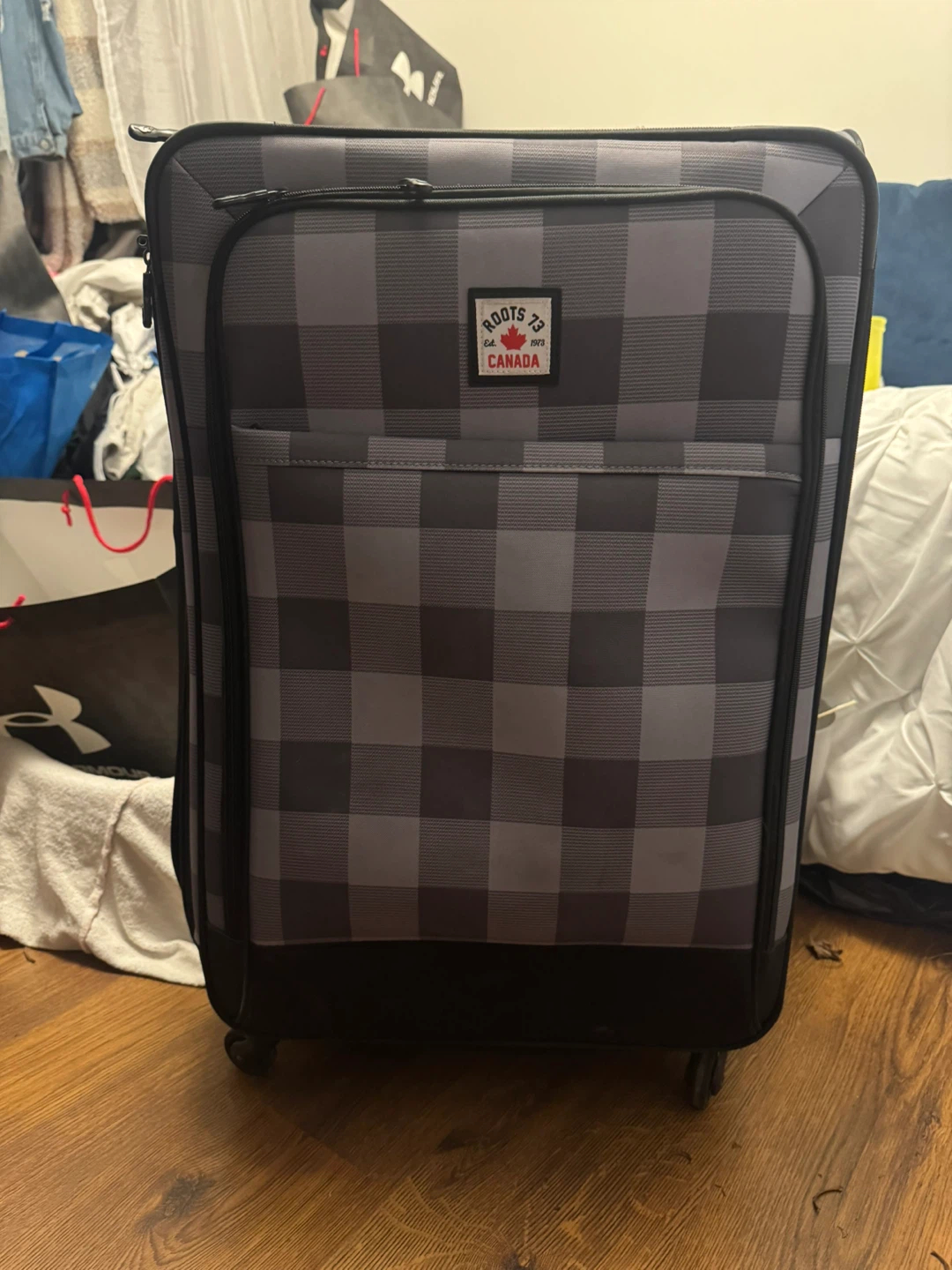 Roots 73 Plaid Large Suitcase