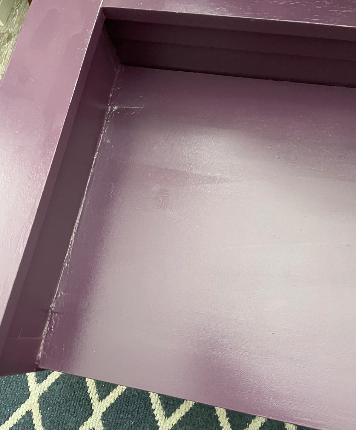 Purple Storage Bench with Cushion - photo 4