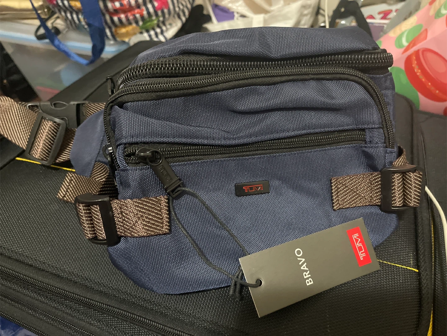 Tumi Bravo Navy Blue Belt Bag
