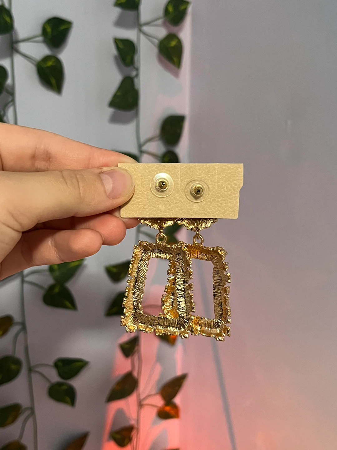 Gold Statement Earrings - photo 2