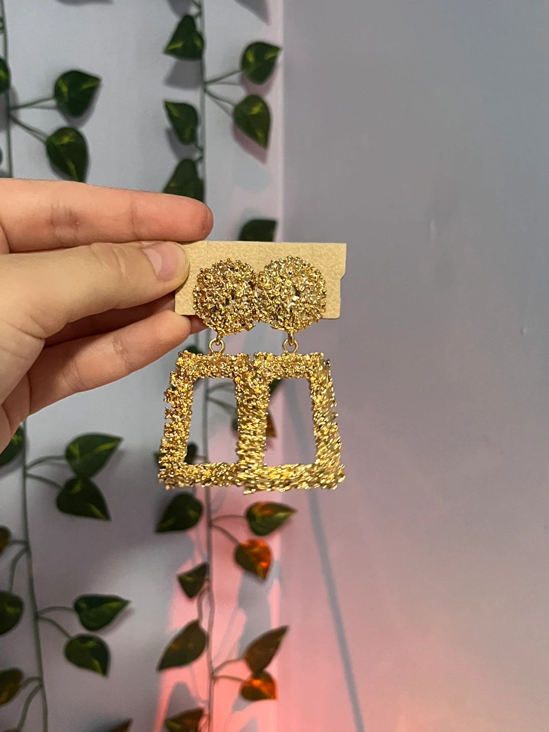 Gold Statement Earrings