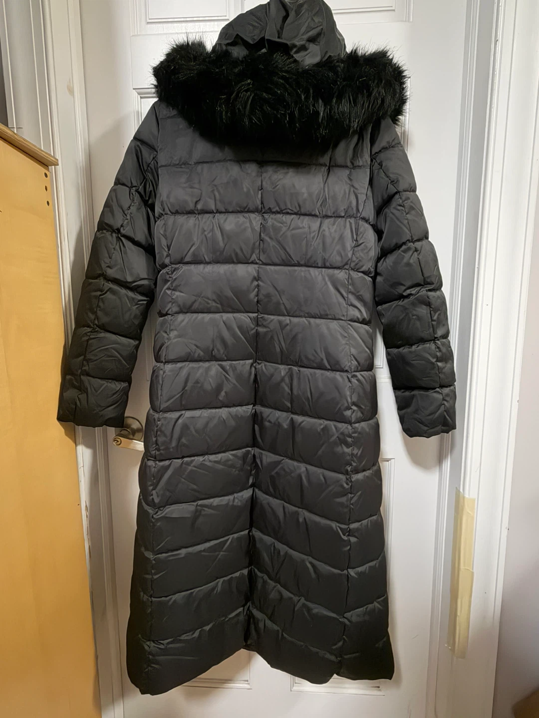 Black long coat for winter - photo 4