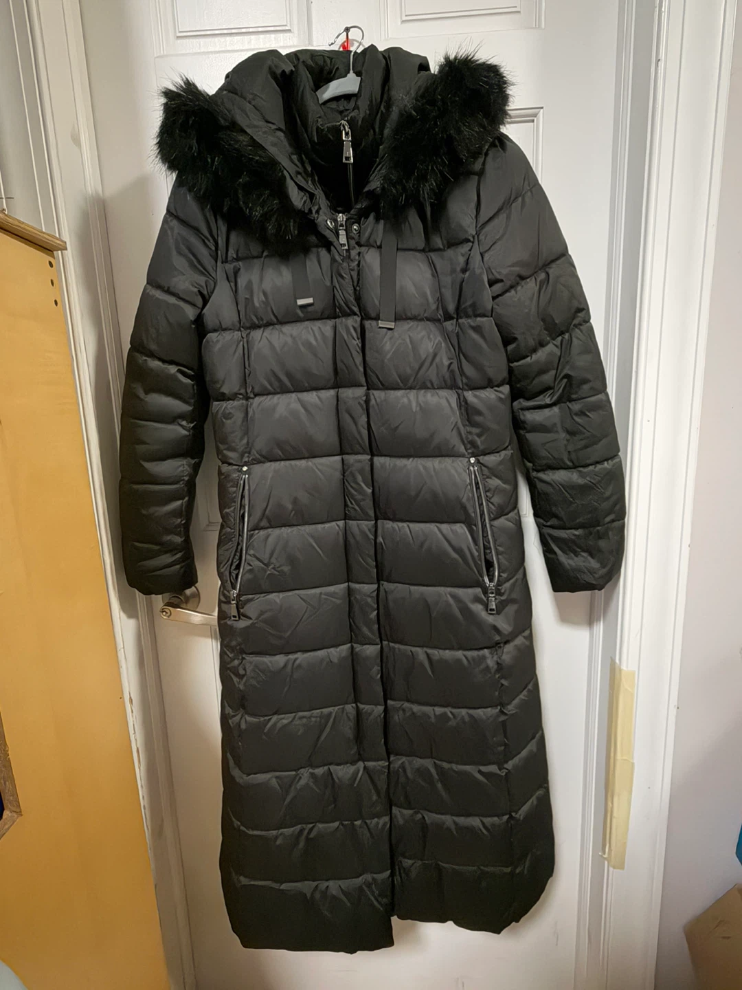 Black long coat for winter - photo 3