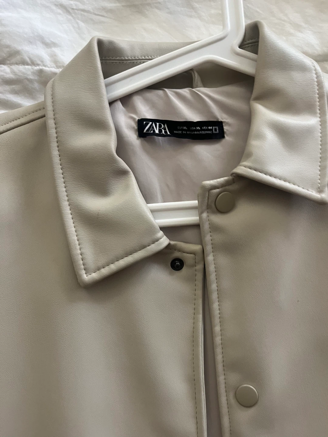 Zara Cream Oversized Jacket - Size XL - photo 2