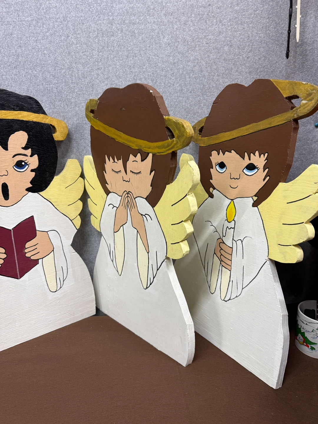Handmade Wooden Christmas Angels - photo 4