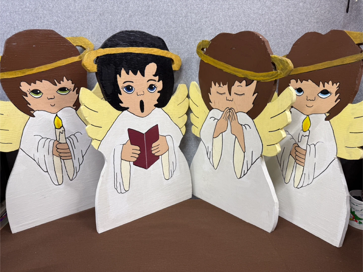 Handmade Wooden Christmas Angels - photo 2