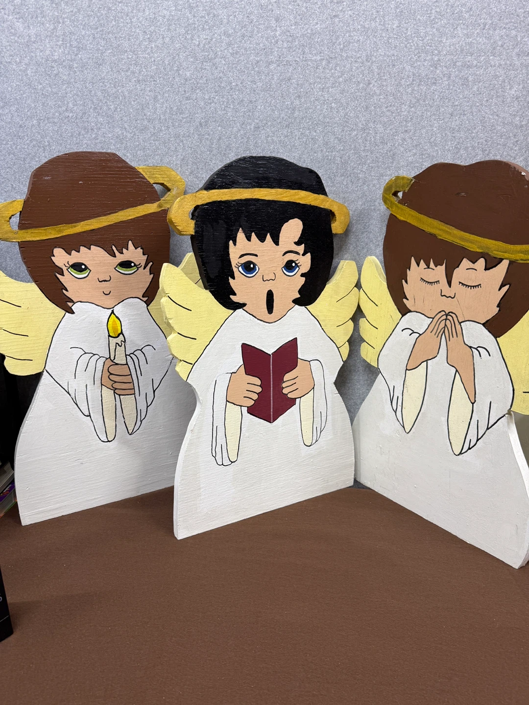 Handmade Wooden Christmas Angels - photo 3