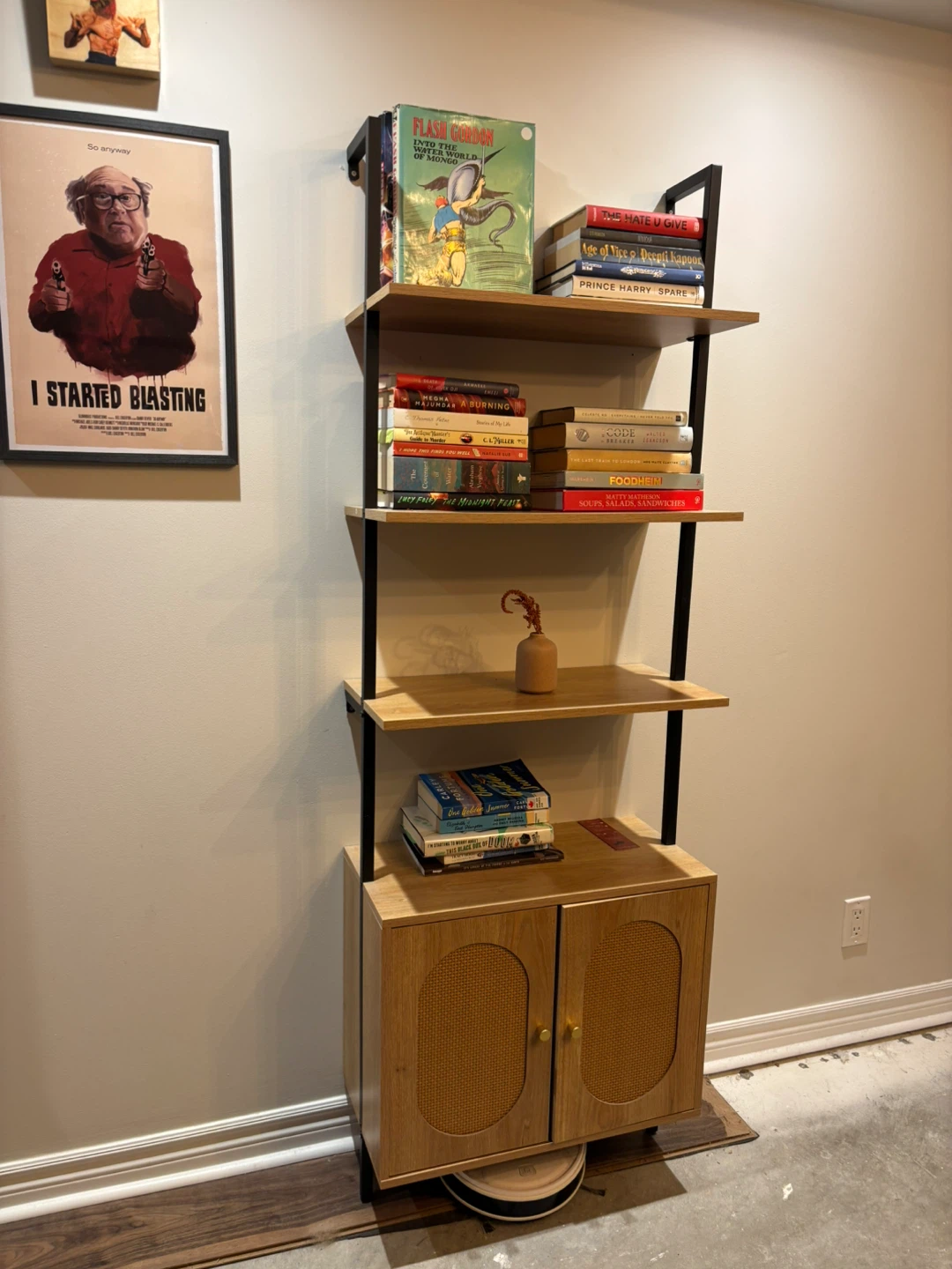 Wall Mounted Shelving Unit with Cabinet - photo 3