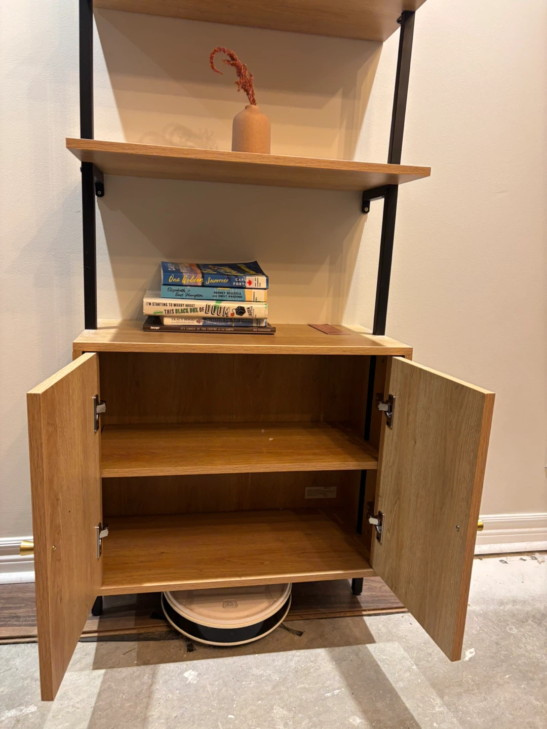 Wall Mounted Shelving Unit with Cabinet - photo 4