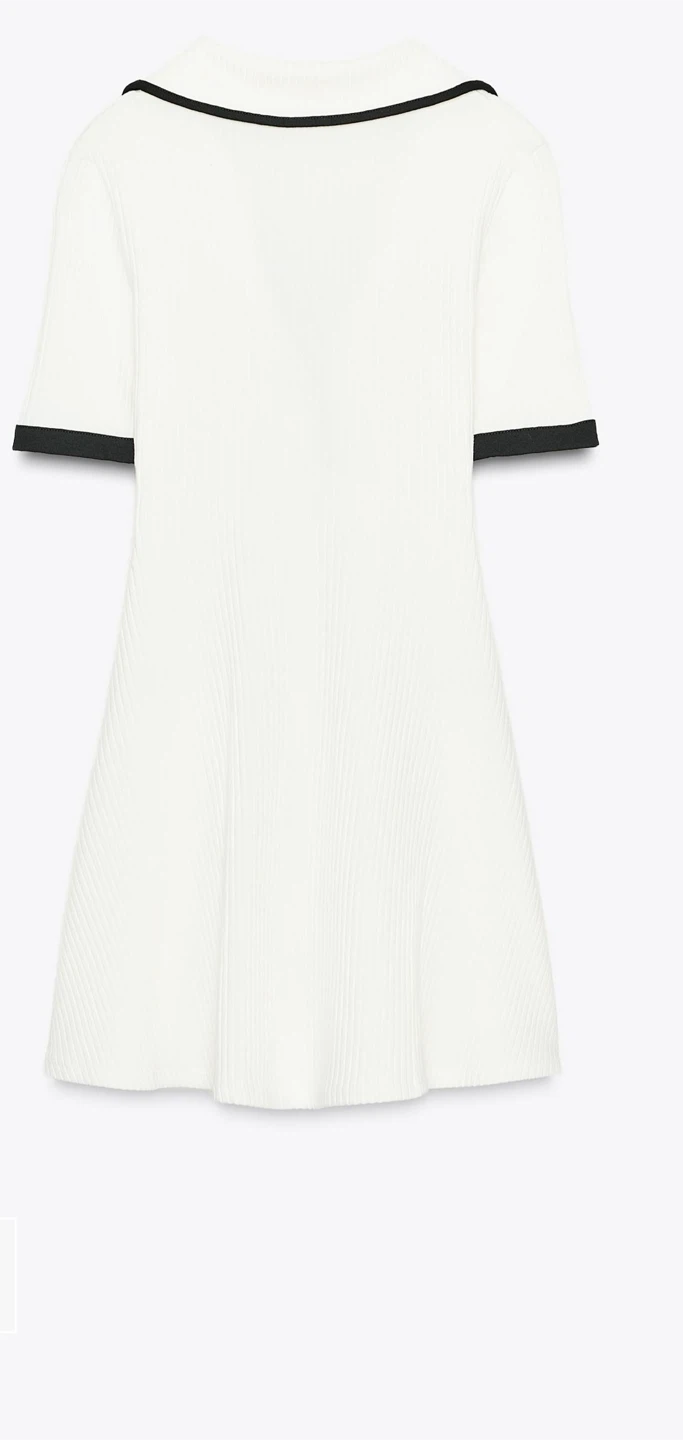 Zara White Knit Mini Dress - photo 2