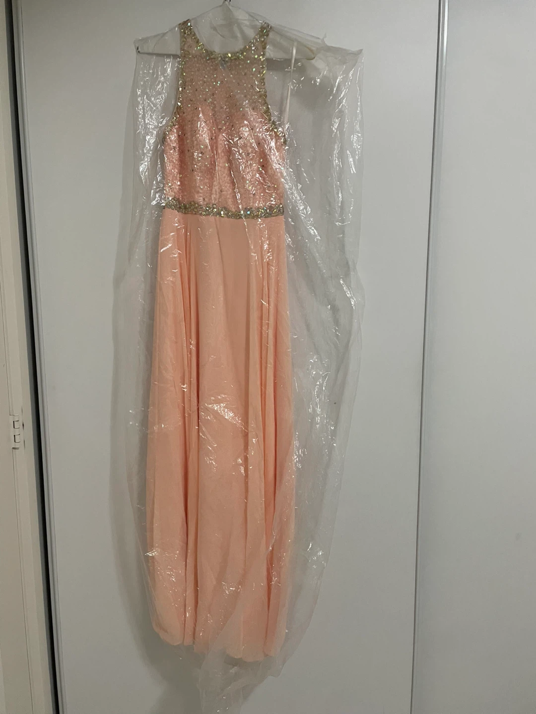 Peach Beaded Formal Dress - photo 2