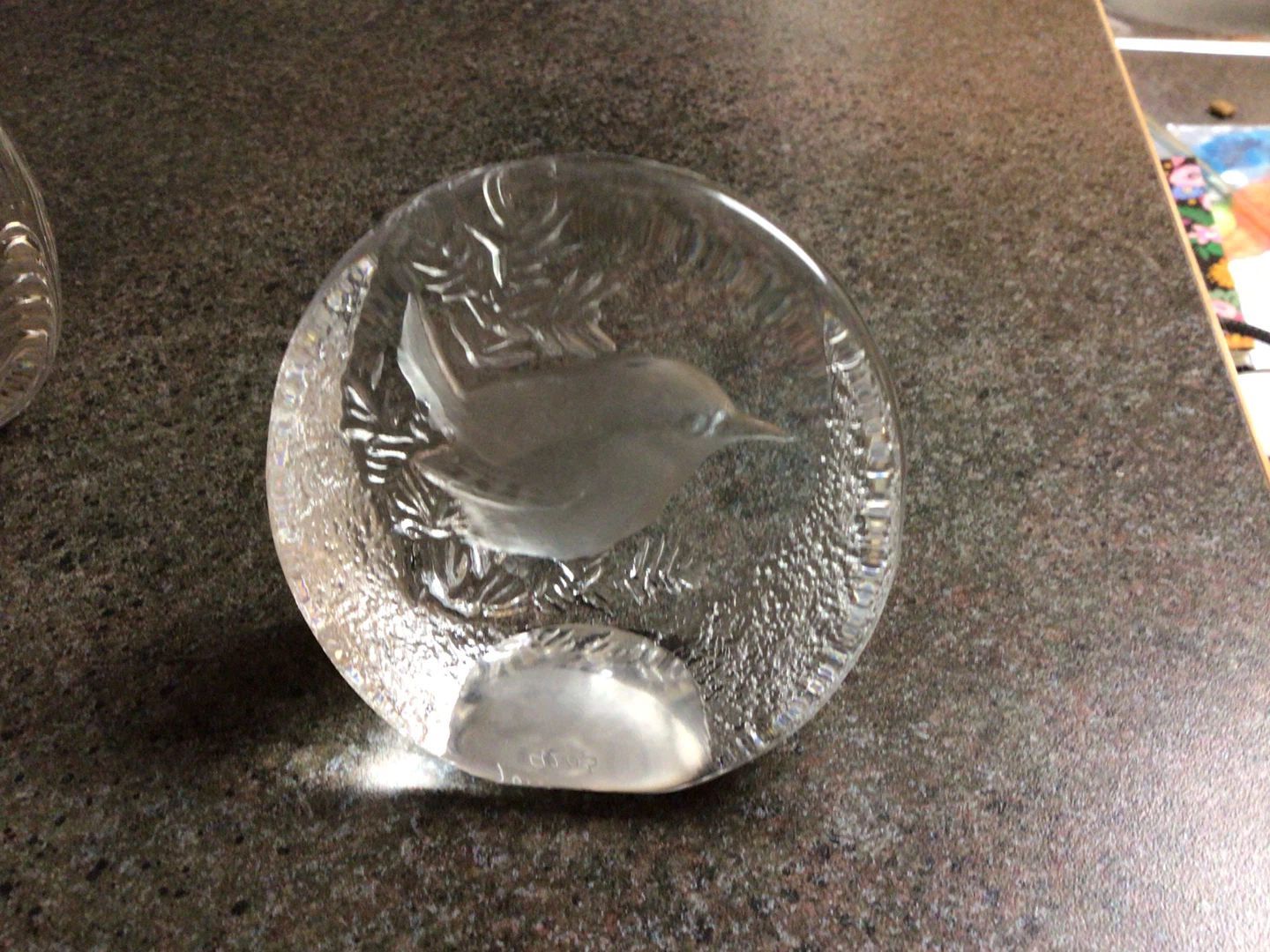 Mats Jonasson Crystal Bird Paperweight - photo 2