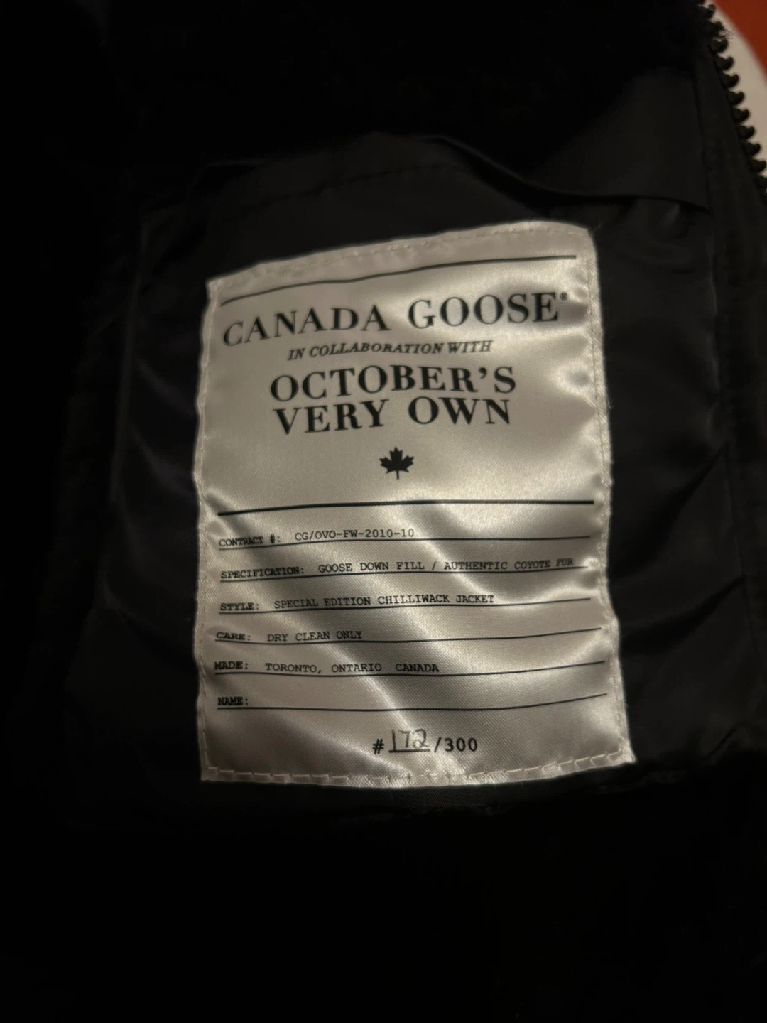 Canada Goose x OVO Chilliwack Bomber Jacket - XL - photo 3