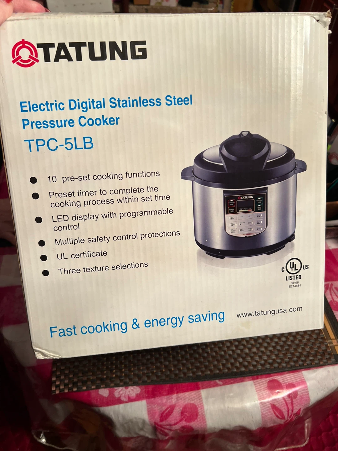 Tatung Electric Digital Stainless Steel Pressure Cooker