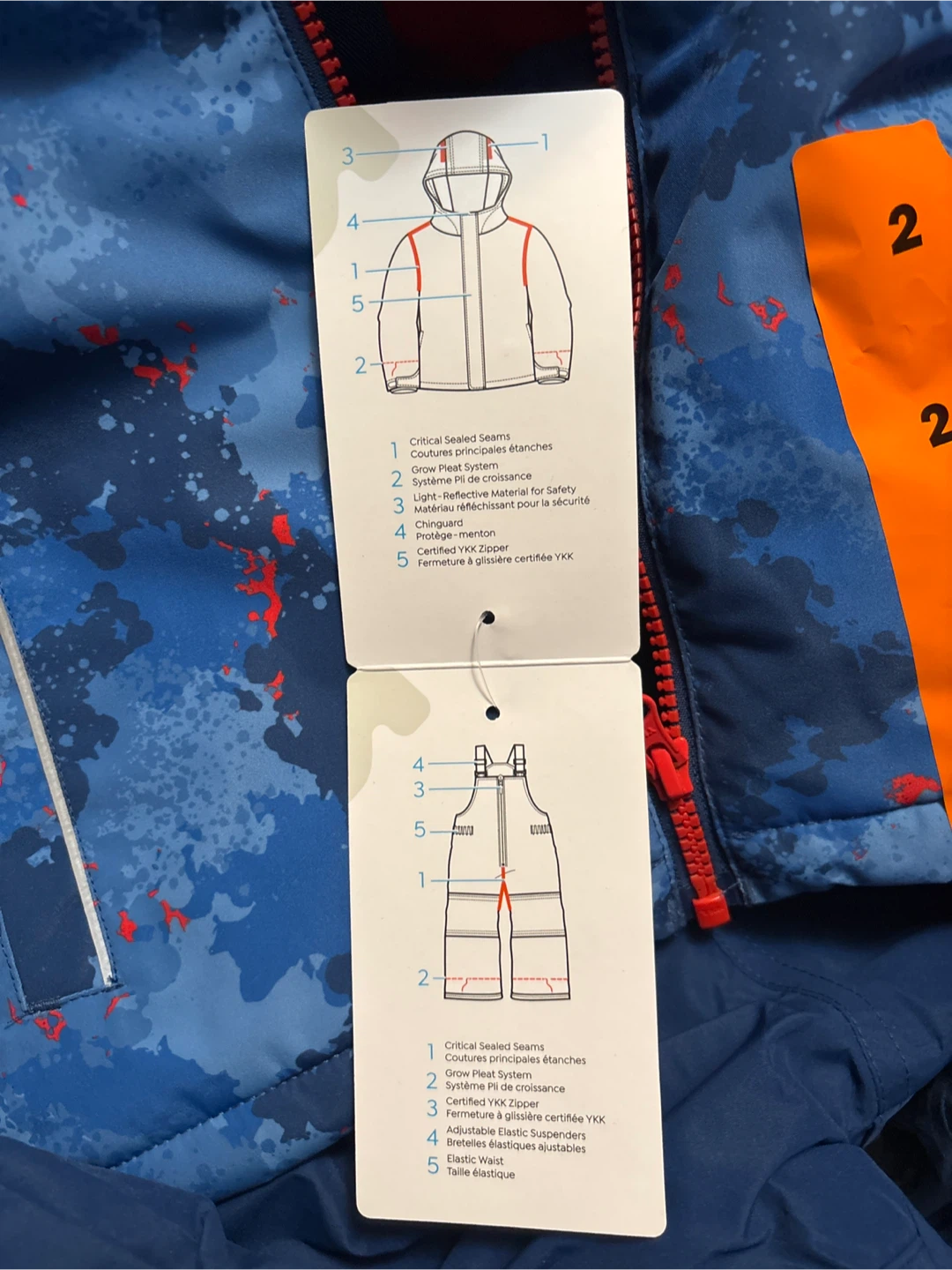 Gusti Snowsuit Size 2 - Blue & Red - photo 4