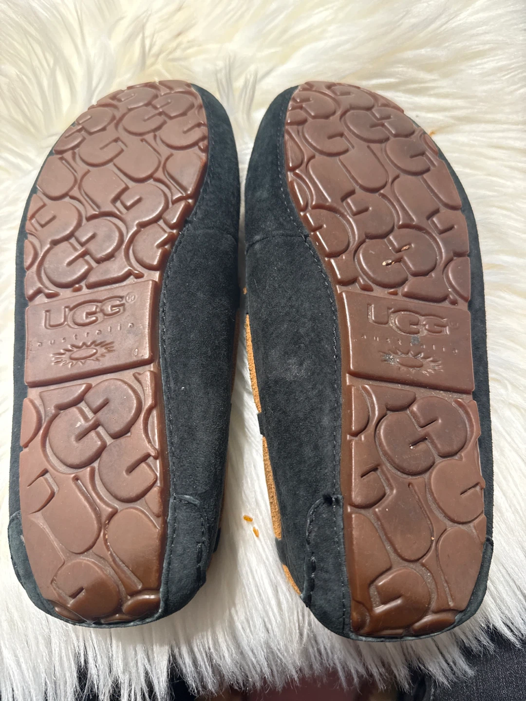 UGG Australia Black Suede Moccasins - Size 7 - photo 3