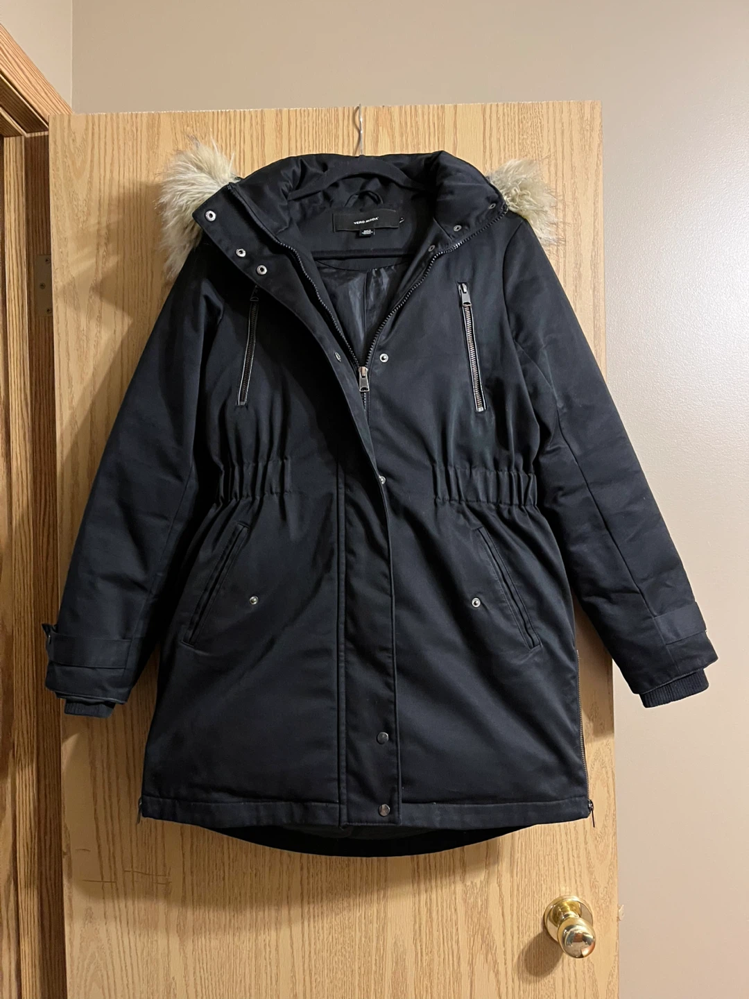 LADIES VERO MODA KENDRA 3/4 DOWN PARKA (EU/UK Size Small)