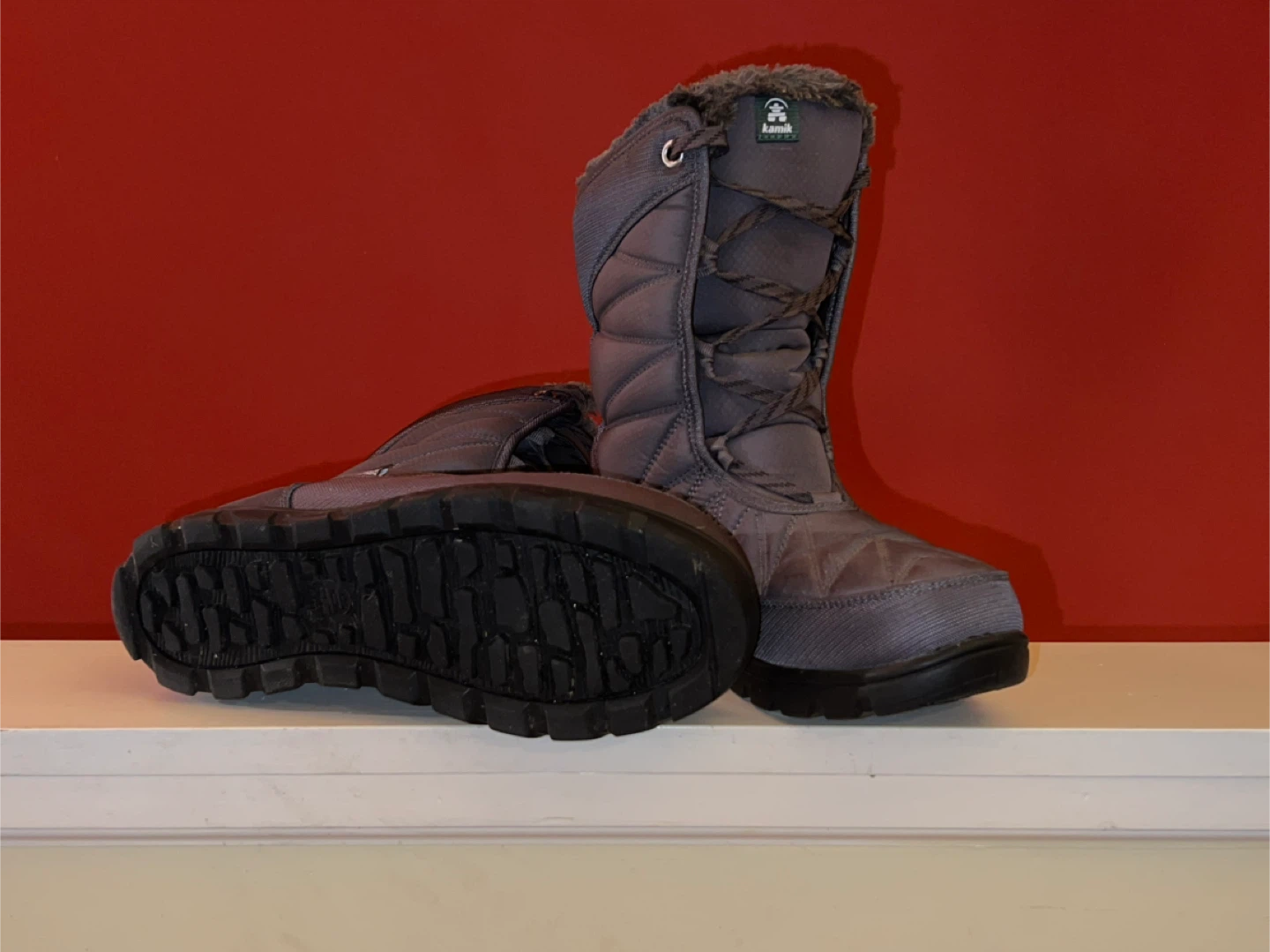 Kamik Grey Winter Boots, size 9W - photo 2
