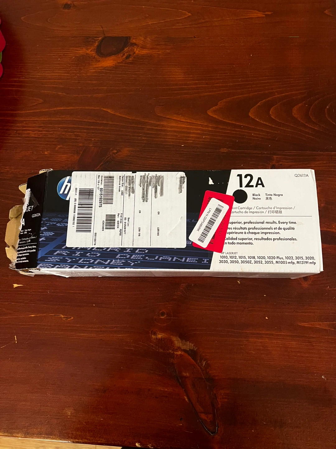 HP 12A Black LaserJet Toner Cartridge Q2612A - New