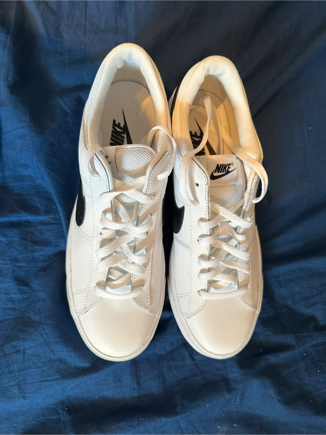 RARE Nike Classic Vintage Tennis White Leather Sneakers Men’s - photo 4