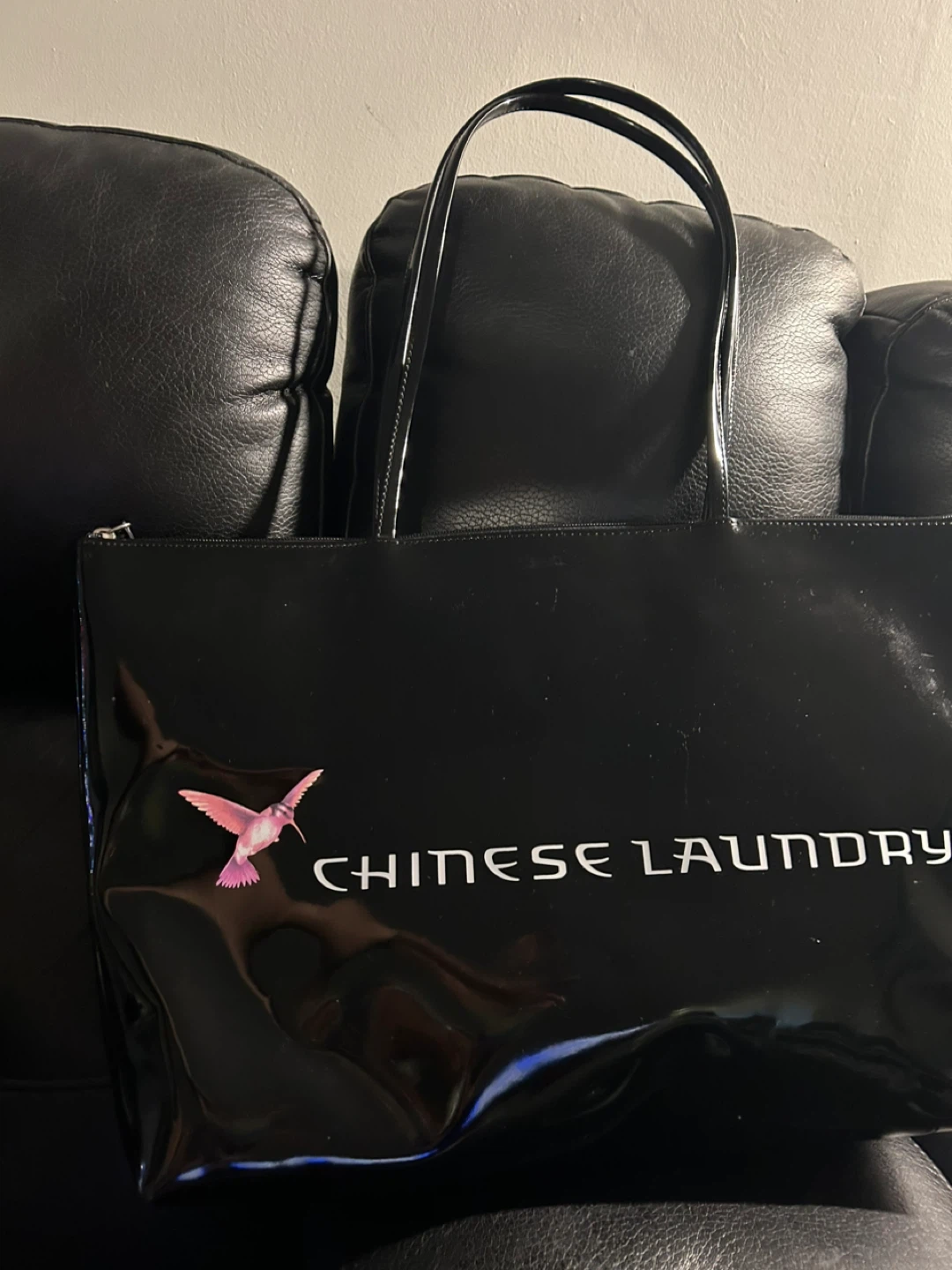Chinese Laundry Black Tote Bag