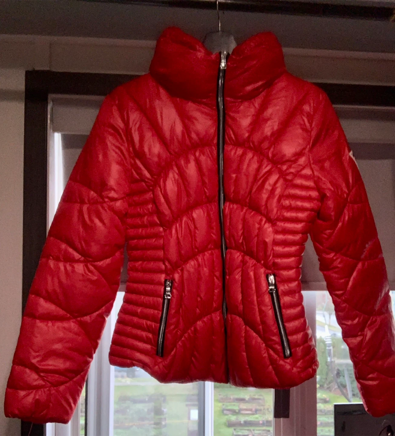 Guess Red Puffer Jacket
