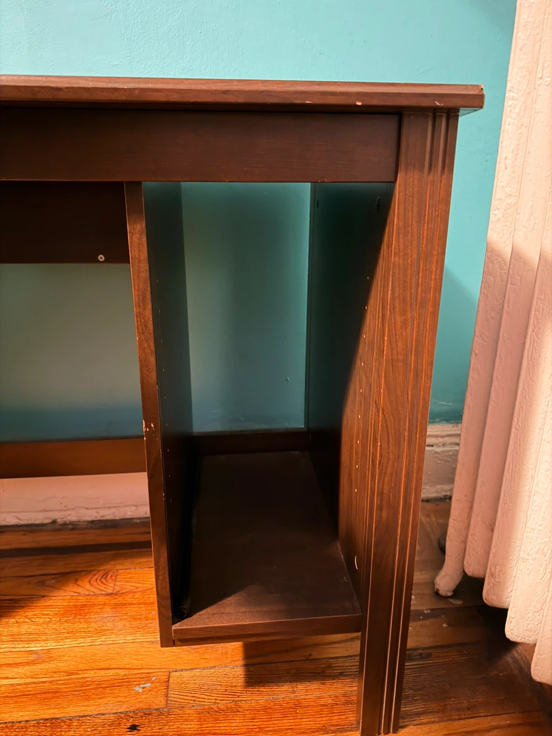 Dark Brown Wooden Desk - photo 2