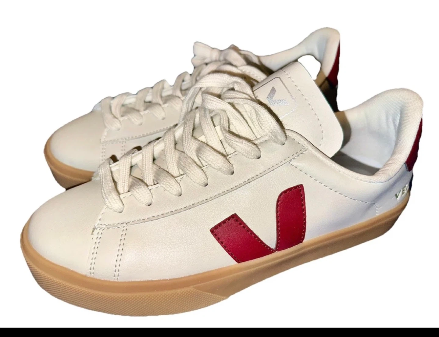 New Veja Sneakers White/Red Size EU45 US11.5