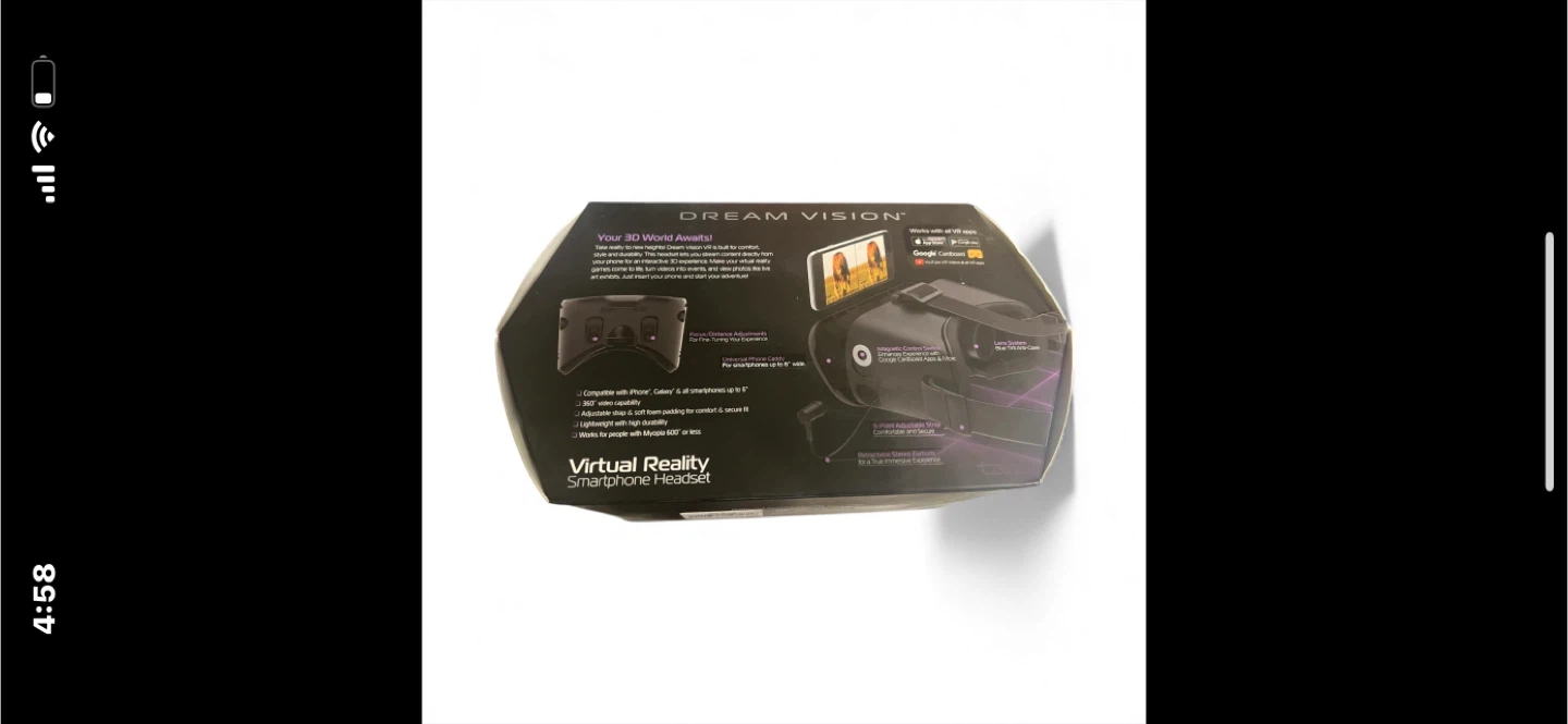 Dream Vision VR Smartphone Headset - New in Box - photo 3
