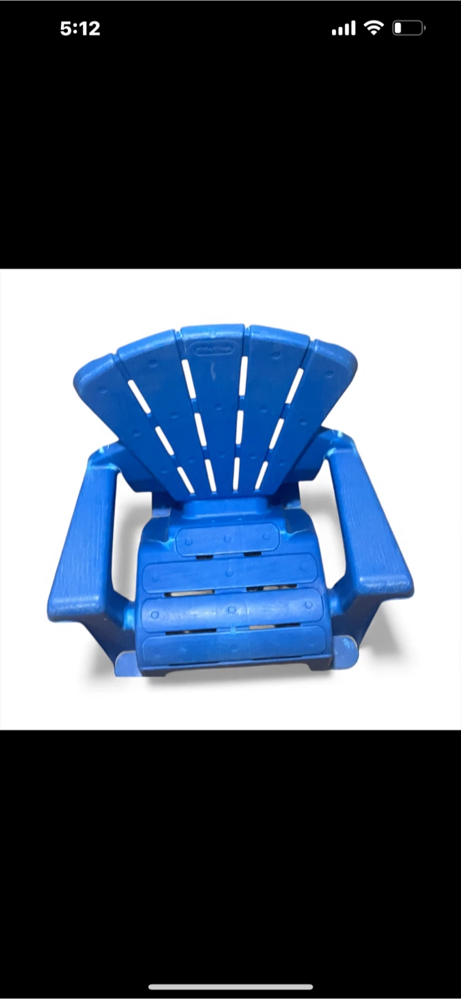 Little Tikes Blue Adirondack Chair