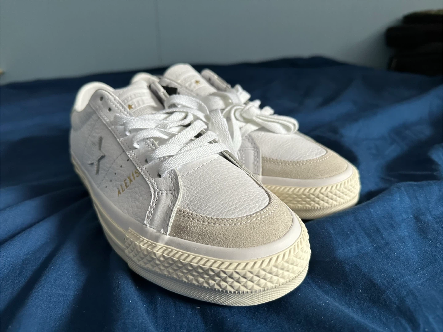 Converse ONE STAR PRO AS OX White Leather Sneakers - photo 3