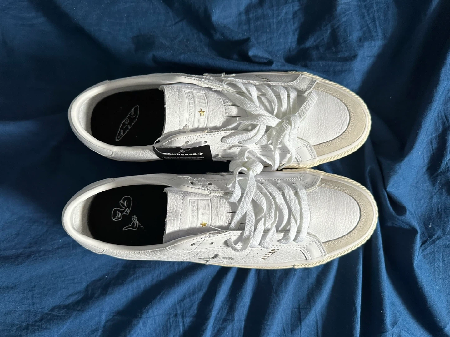 Converse ONE STAR PRO AS OX White Leather Sneakers - photo 5