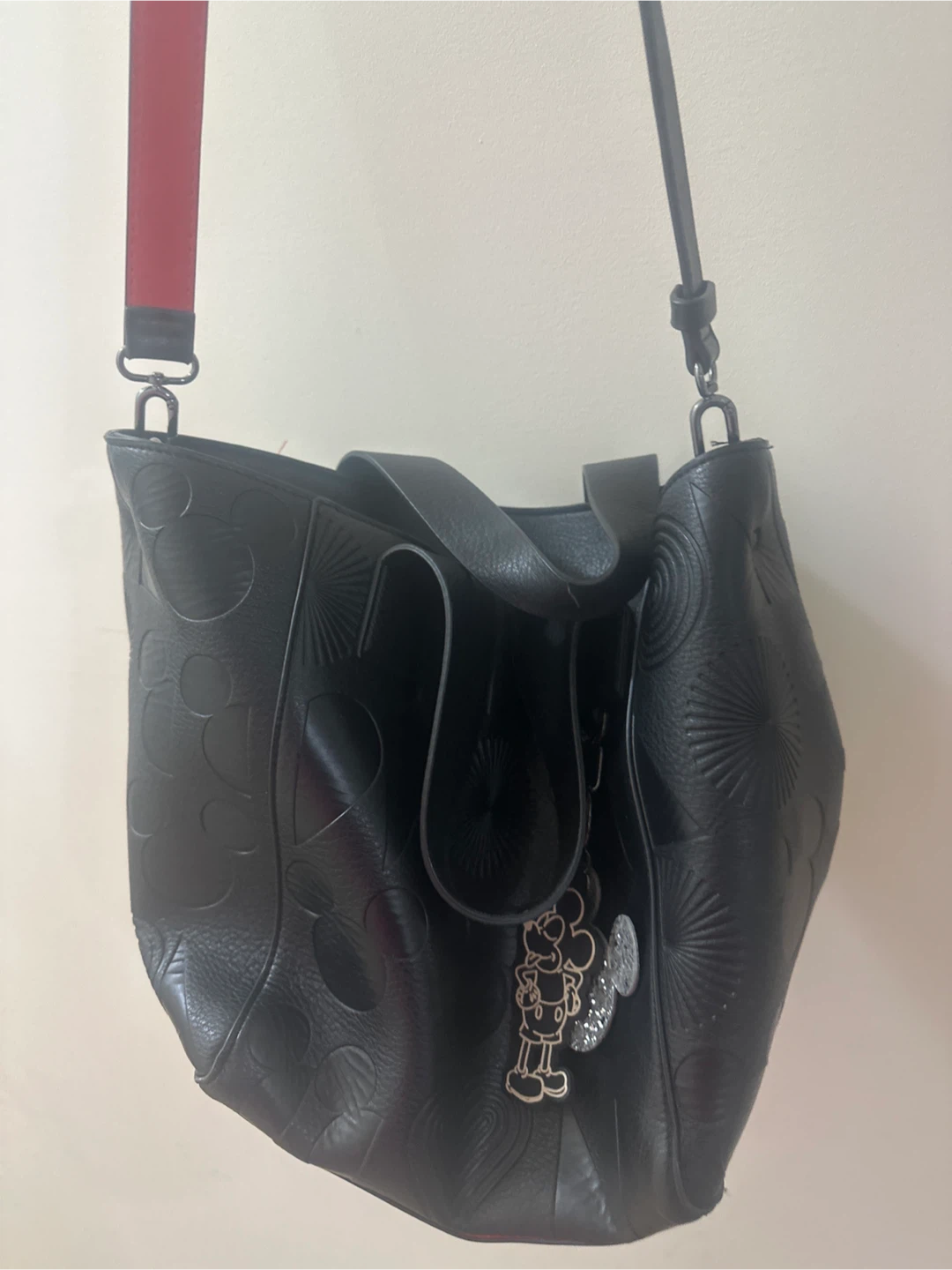 Desigual Black Embossed Tote Bag