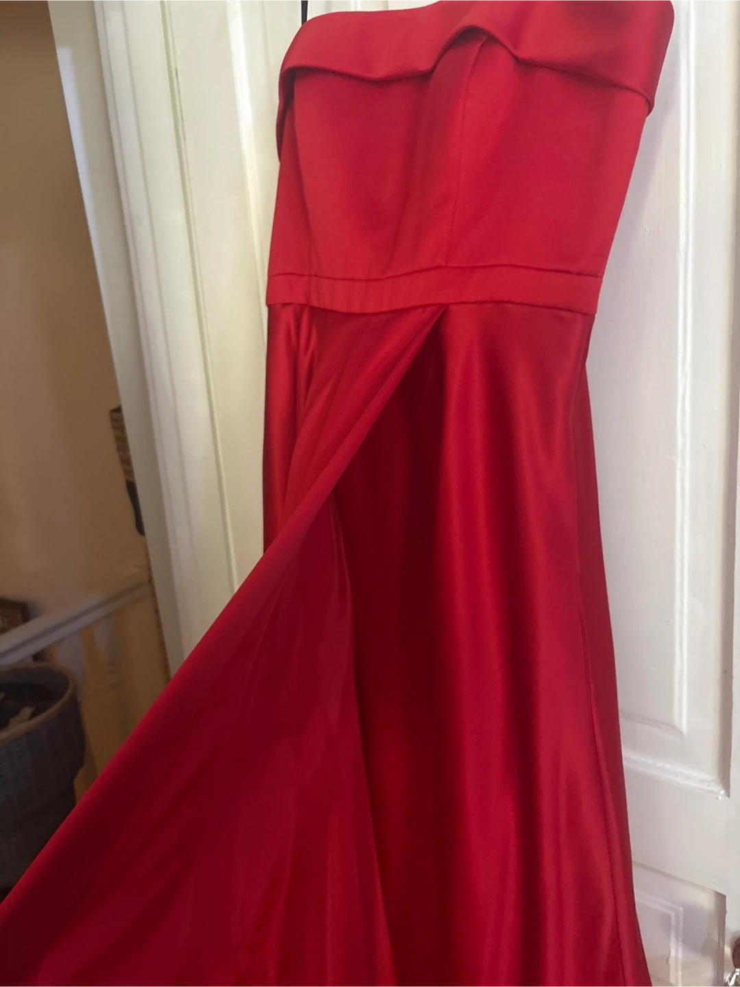 Red Strapless Dress - photo 2