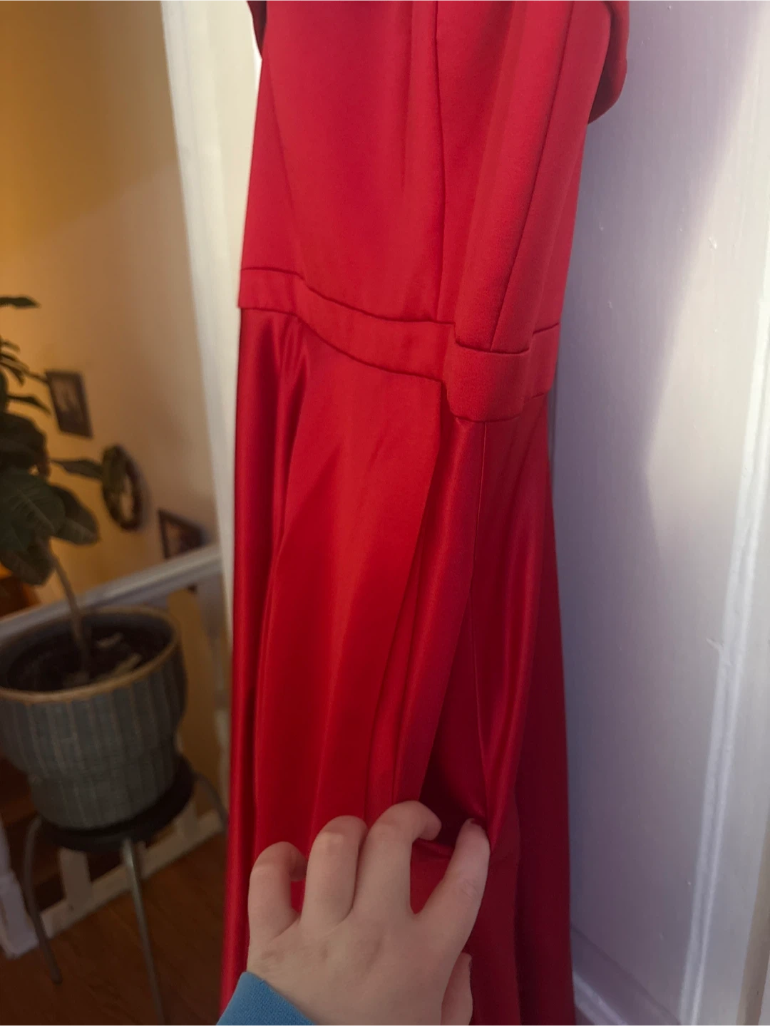 Red Strapless Dress - photo 3