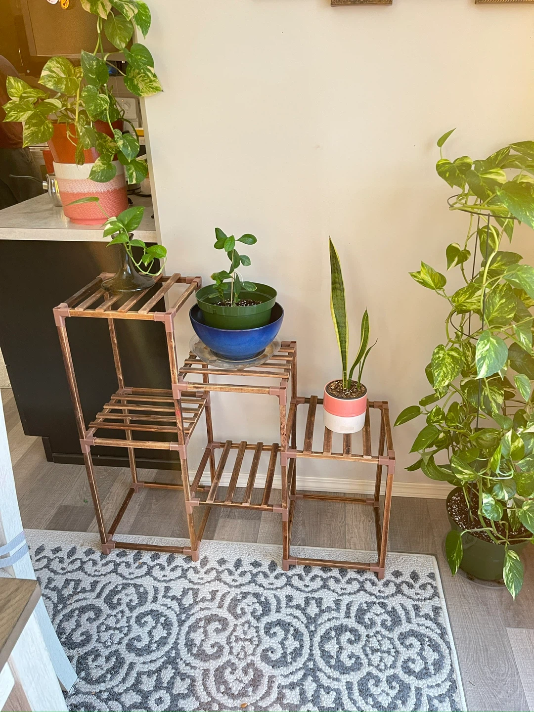 Tiered Plant Stand - Copper Colour