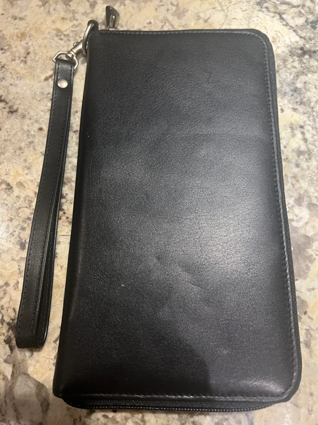 Roots Black Leather Wallet