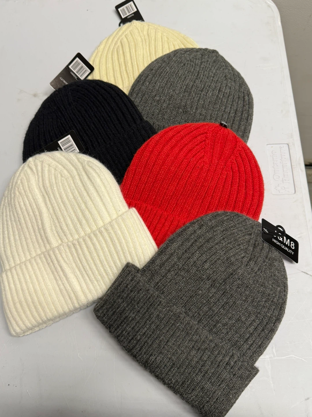 M8 High Quality Beanies - Red, White, Black, Gray
