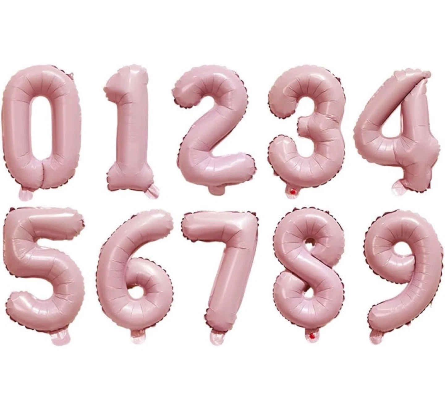 Pink Number Balloons
