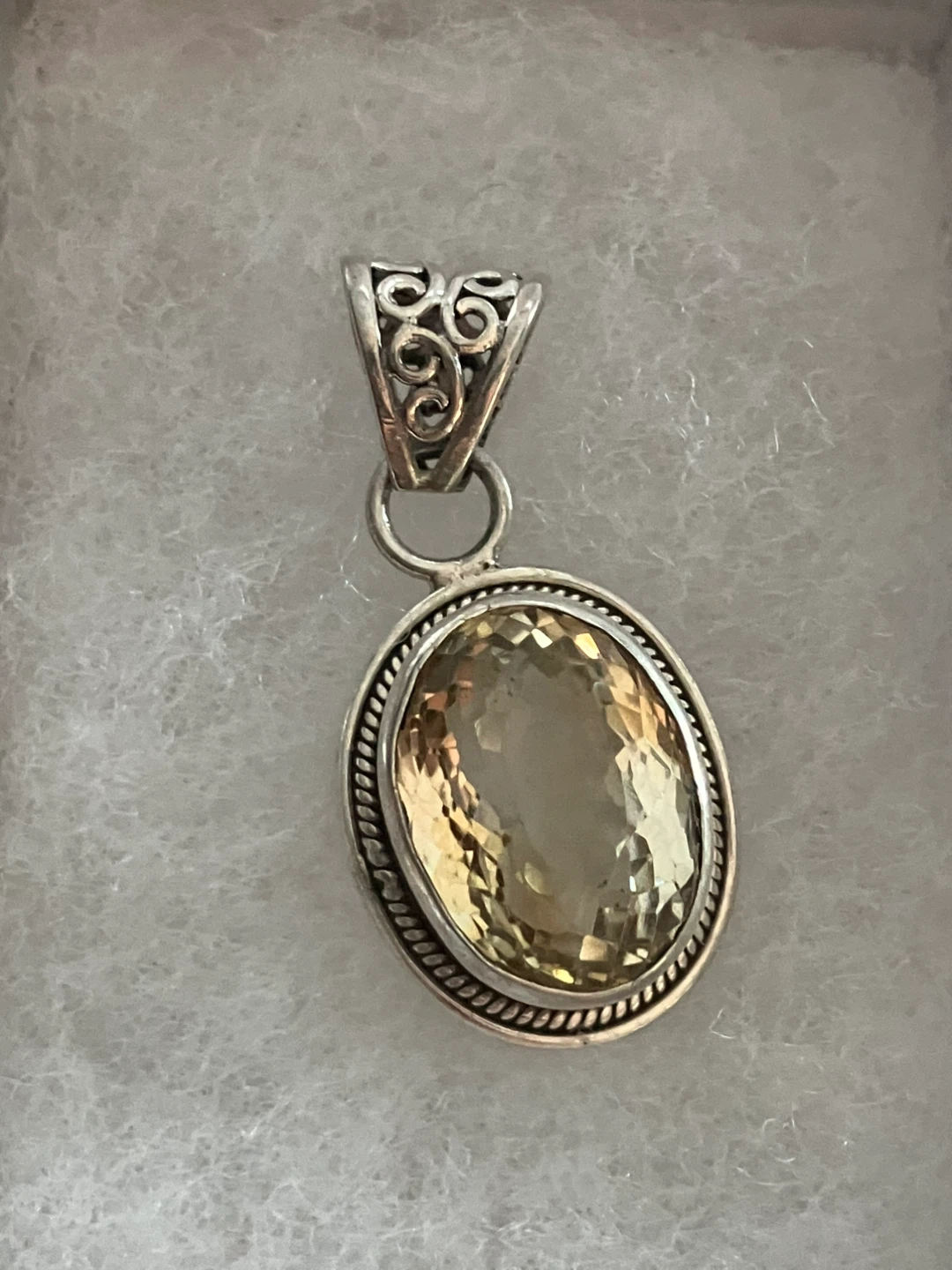 Sterling Silver Citrine Pendant