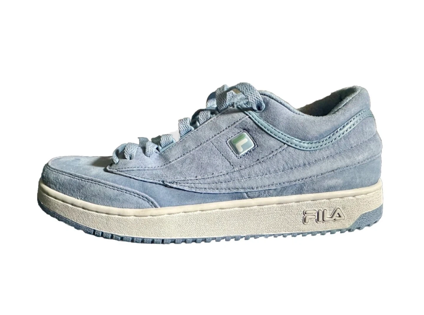 1/2 Price! Fila T-1 Mid Sky Blue Suede Lifestyle Sneakers