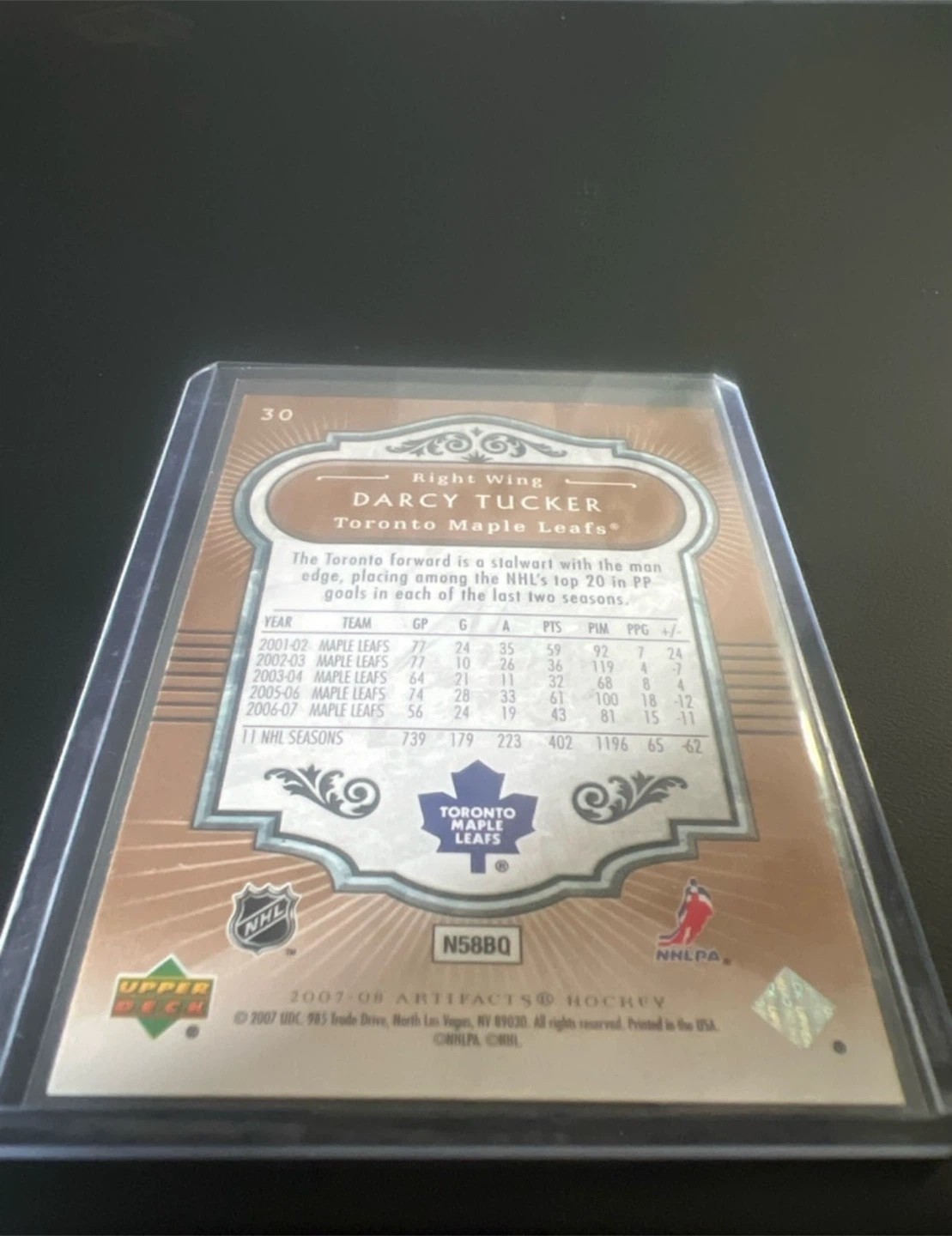 Darcy Tucker Maple Leafs Hockey Card - photo 4