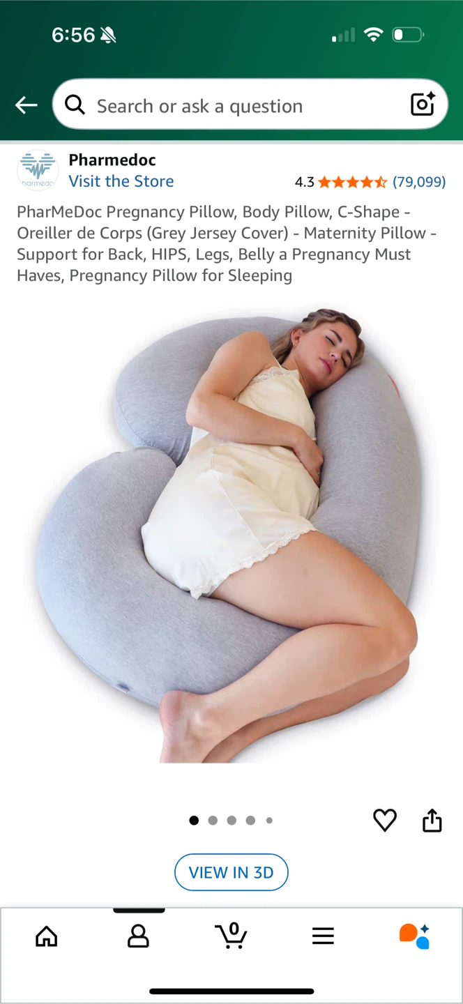 PharMeDoc Pregnancy Pillow - Grey