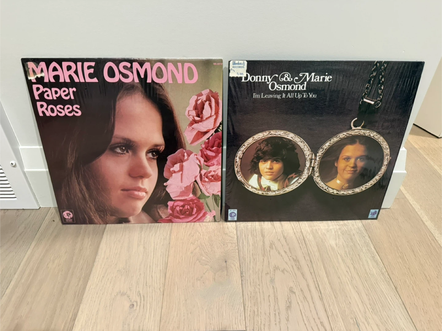 Donny & Marie osmond vinyl records $30 for both