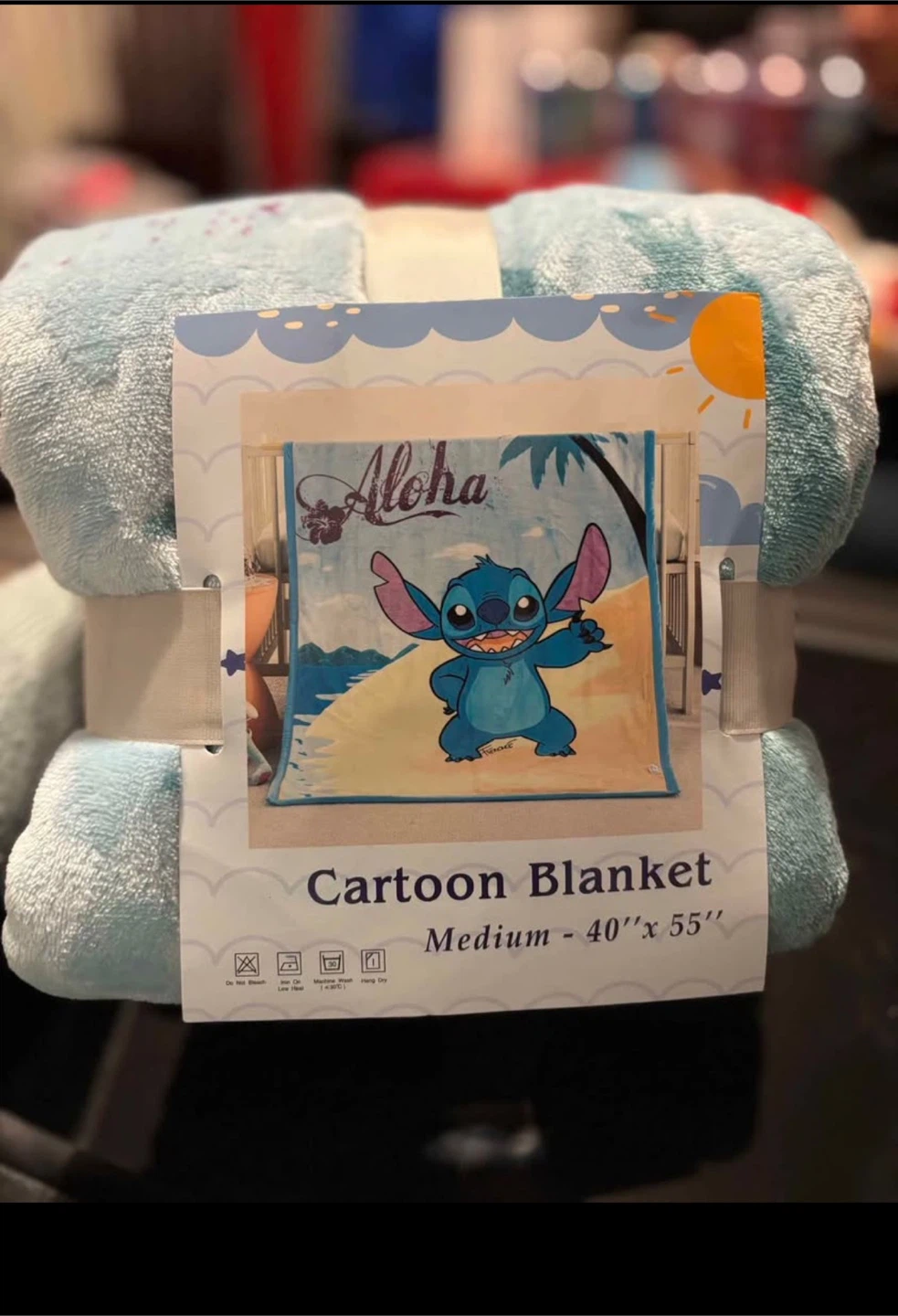 Disney Stitch Cartoon Blanket - 40" x 55"