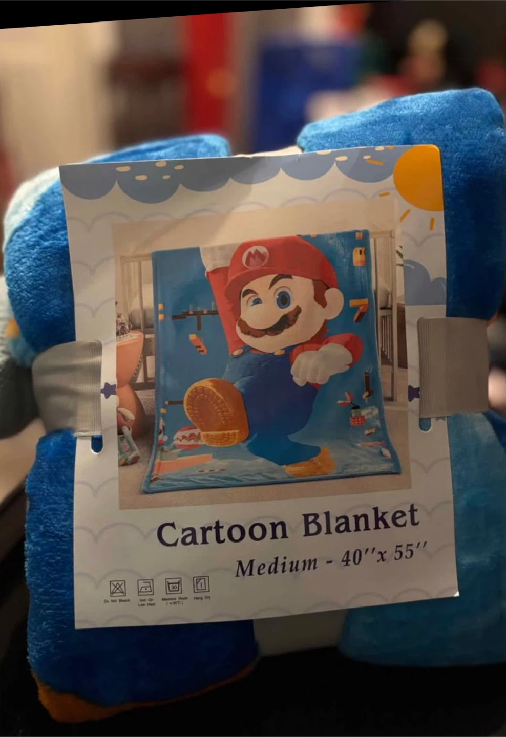 Nintendo Super Mario Cartoon Blanket - 40" x 55"