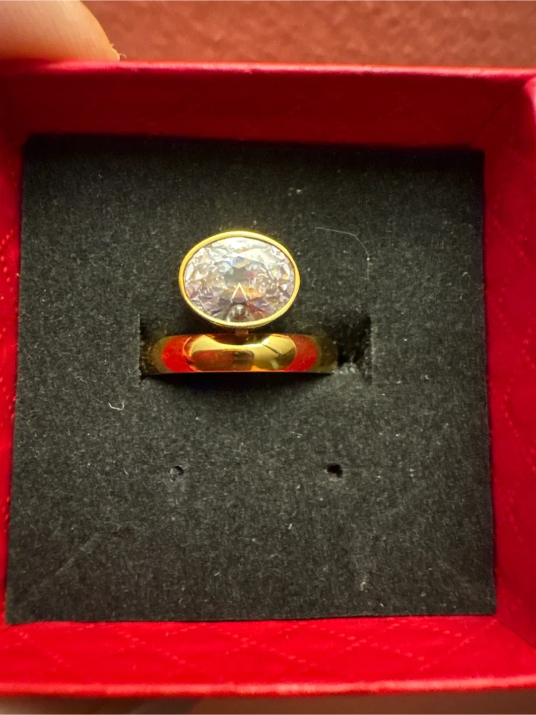 MEIDEYA 18K Gold SS Gold Ring New