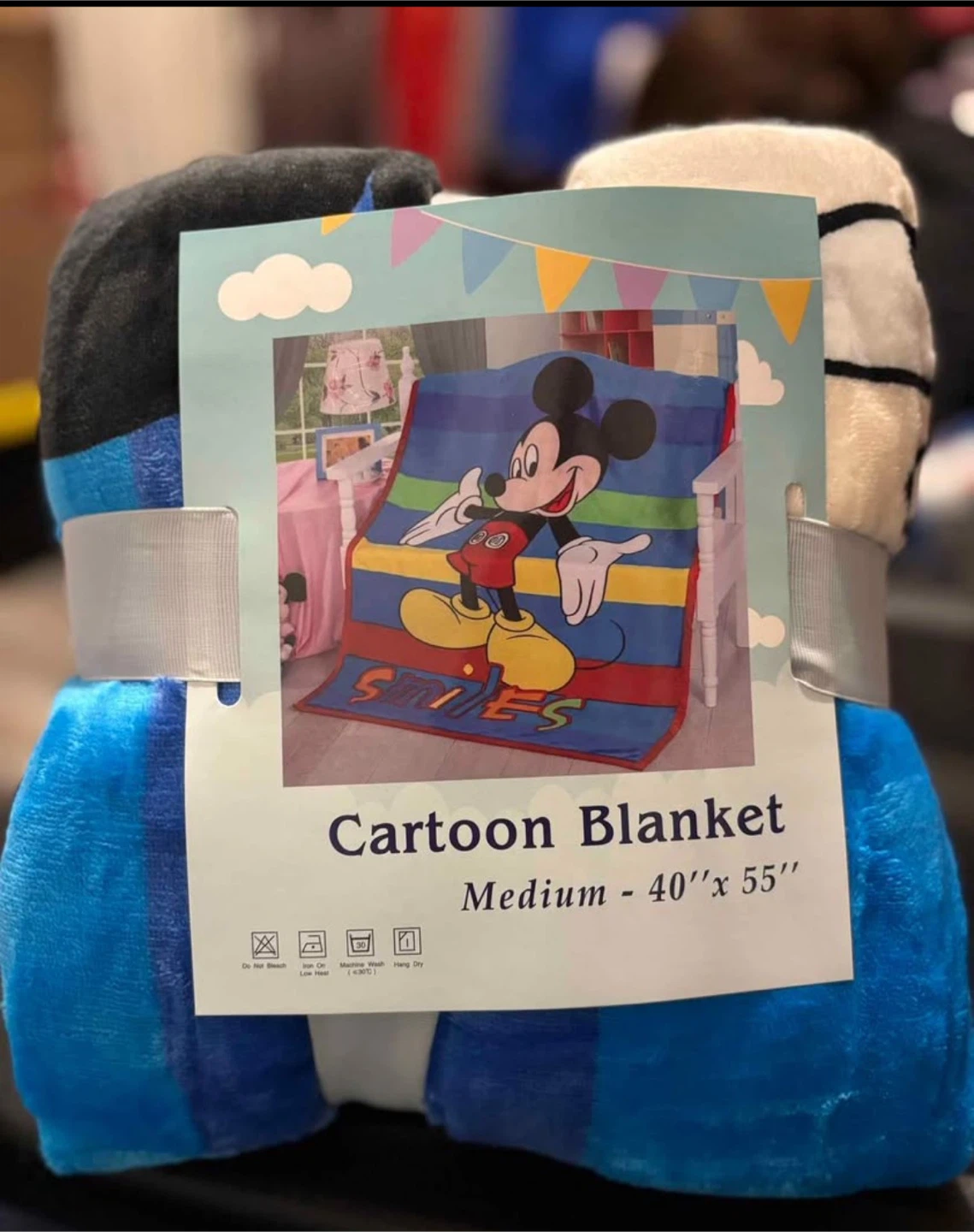 Mickey Mouse Cartoon Blanket - 40" x 55"